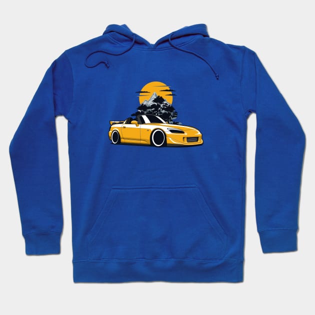 Yellow S2000 Nature Hoodie by KaroCars